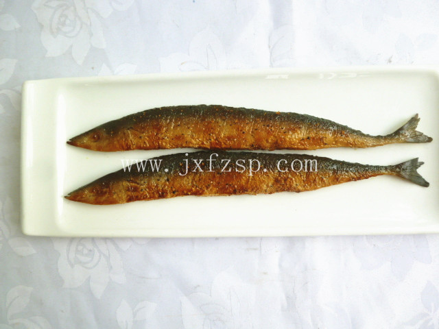 燒烤食品模型 地中海香煎秋刀魚食品模型